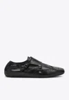 Prada Shuffle Monkstrap-schuhe Mit Doppelschnalle In Black