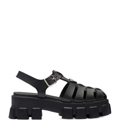 Prada Rubber Logo Chunky-sole Fisherman Sandals In Multi