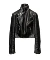 Prada Women Leather Jacket In Black
