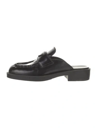 Pre-owned Prada Leather Mules In Black
