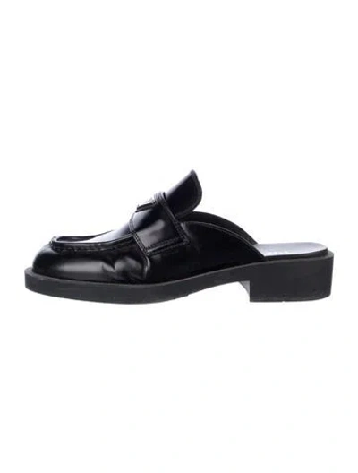 Pre-owned Prada Leather Mules In Black