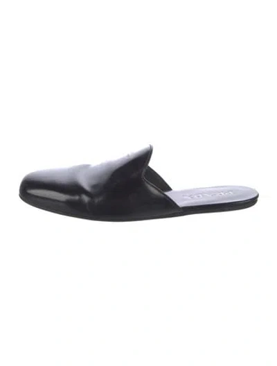Pre-owned Prada Leather Mules In Black