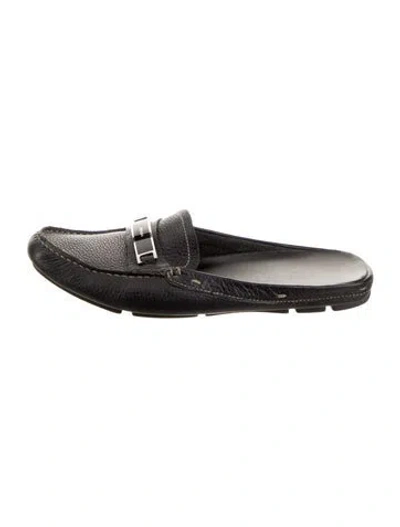 Pre-owned Prada Leather Mules In Black