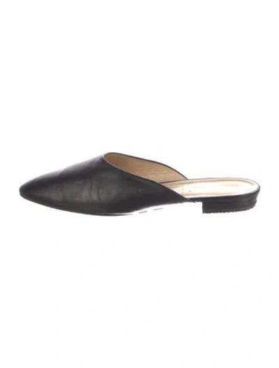 Pre-owned Prada Leather Mules In Black