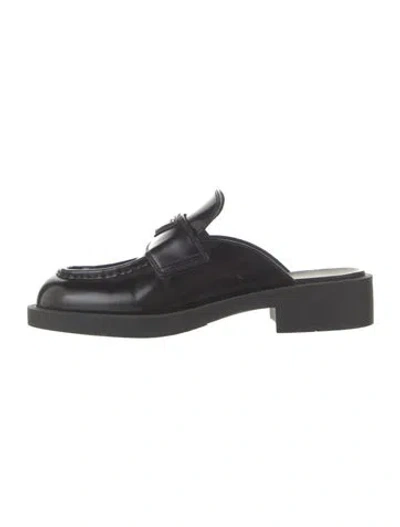 Pre-owned Prada Leather Mules In Black