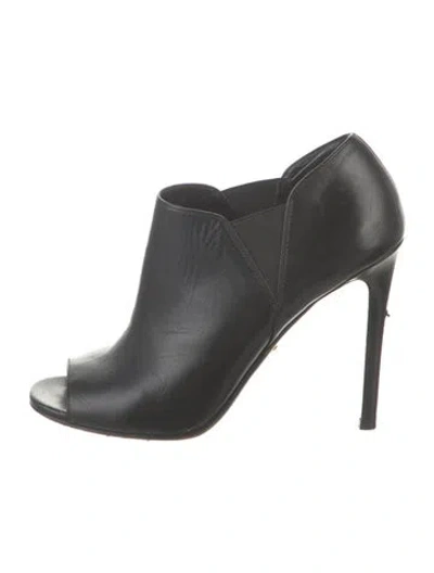 Pre-owned Prada Leather Mules In Black