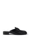 Prada Leather Mules In Black