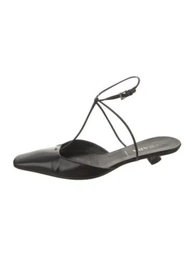 Pre-owned Prada Leather Mules In Black