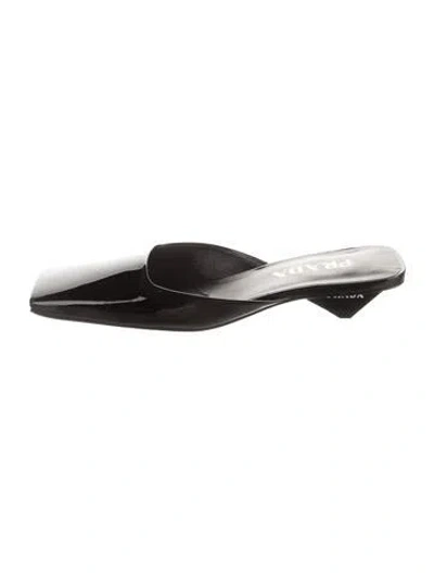Pre-owned Prada Leather Mules In Black