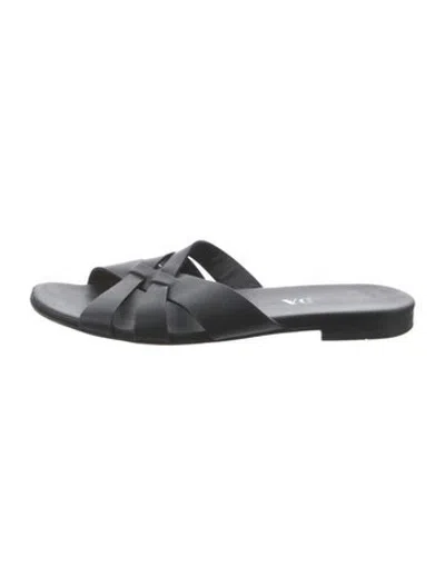 Pre-owned Prada Leather Mules In Black