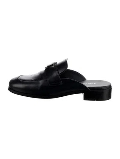 Pre-owned Prada Leather Mules In Black