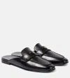 Prada Leather Mules In Black
