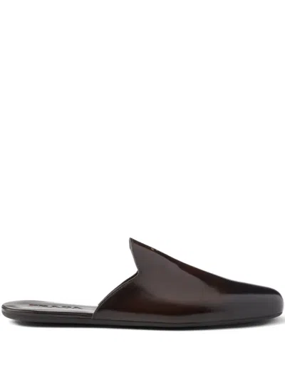 PRADA 皮质穆勒鞋