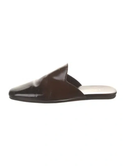 Pre-owned Prada Leather Mules In Brown