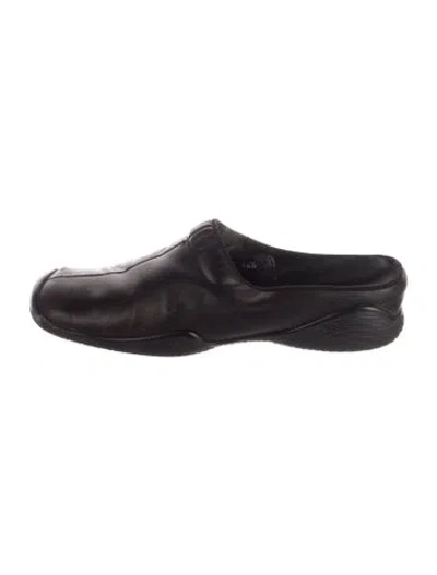 Pre-owned Prada Leather Mules In Brown