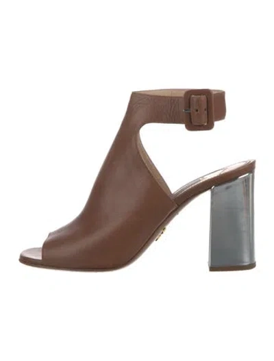 Pre-owned Prada Leather Mules In Multi