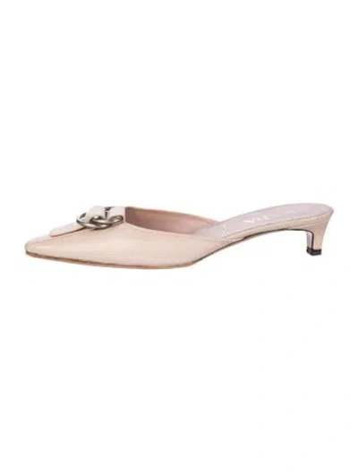 Pre-owned Prada Leather Mules In Pink