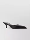 Prada Sabot In Raso Bordeaux  Donna In Schwarz