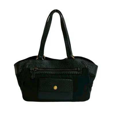 Pre-owned Prada Leather Nylon Shoulder Bag Tote Bag () In Black