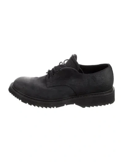 Pre-owned Prada Leather Oxfords In Black