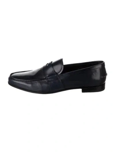 Pre-owned Prada Leather Oxfords In Blue