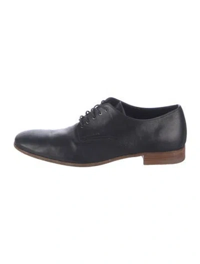 Pre-owned Prada Leather Oxfords In Blue