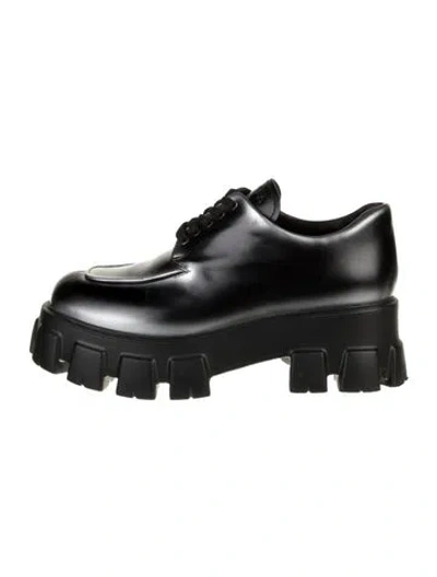 Pre-owned Prada Leather Oxfords In Multi
