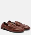 Prada Ruched Loafer Ld54 In Brown