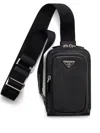 Prada Leather Phone Case In Black
