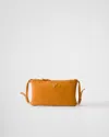 Prada Leather Pouch In Brown