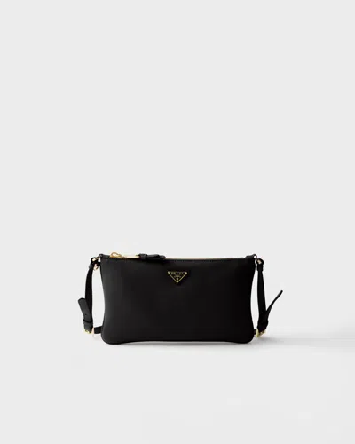 Prada Leather Pouch In Black