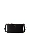 Prada Leather Pouch In Black