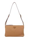 Prada Leather Pouch In Brown