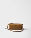 Prada Leather Pouch In Brown