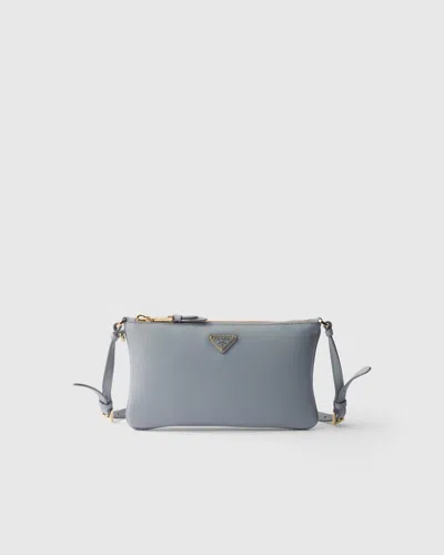 Prada Leather Pouch In Opaline