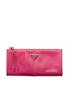 Prada Leather Pouch In Pink