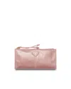 Prada Leather Pouch In Pink