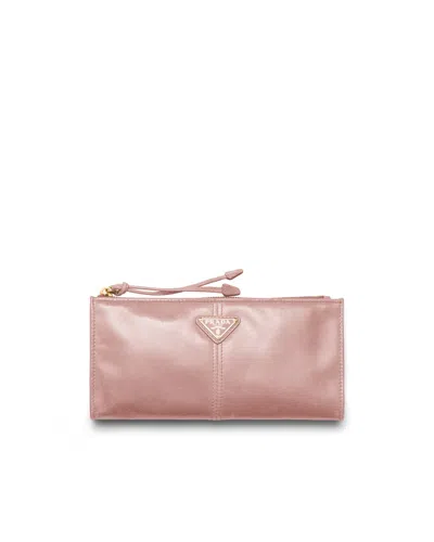 Prada Leather Pouch In Pink