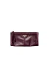 Prada Leather Pouch In Red