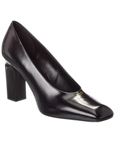 Prada Leather Pump In Black