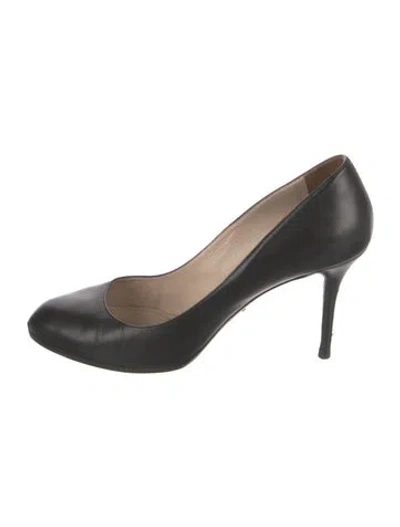 Pre-owned Prada Leather Pumps In Black