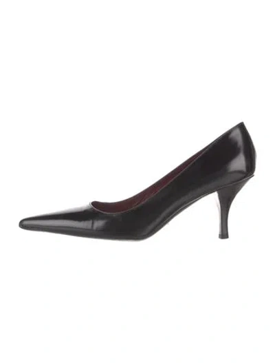 Pre-owned Prada Leather Pumps In Black