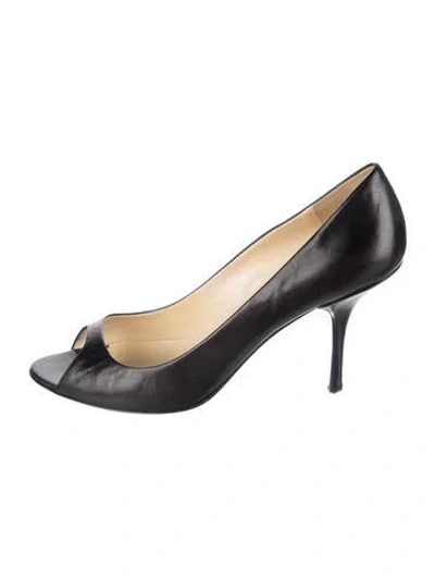 Pre-owned Prada Leather Pumps In Black