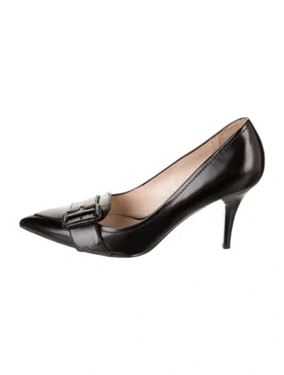 Pre-owned Prada Leather Pumps In Black