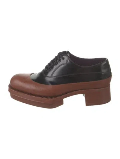 Pre-owned Prada Leather Pumps In Black/brown
