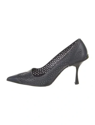 Pre-owned Prada Leather Pumps In Blue
