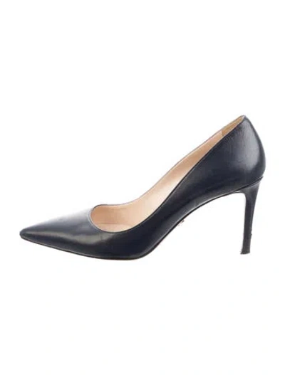 Pre-owned Prada Leather Pumps In Blue