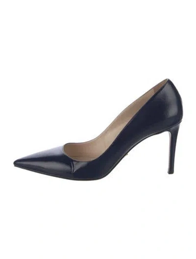 Pre-owned Prada Leather Pumps In Blue