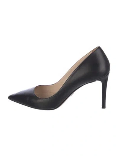 Pre-owned Prada Leather Pumps In Blue