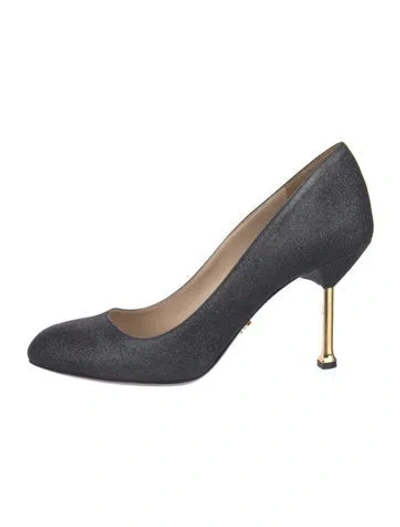 Pre-owned Prada Leather Pumps In Blue